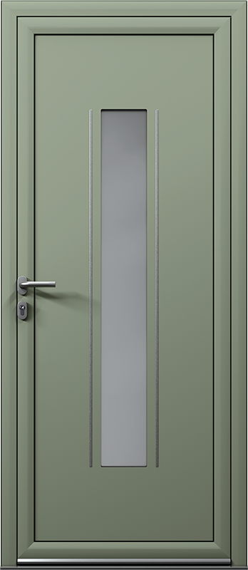 Exclusive 04 painel para porta de entrada de alumínio Portaluxe