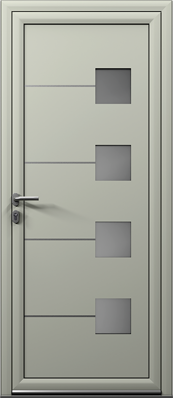 Exclusive 06 painel para porta de entrada de alumínio Portaluxe